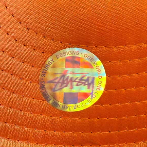 Stussy Hats New Era Cap Stand Firm Puff Embroidery Baseball Blue Orange 7 1/2 - Picture 9 of 10